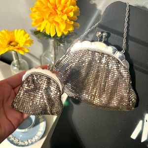 Vintage Whiting & Davis Clutch with Matching Coin Purse